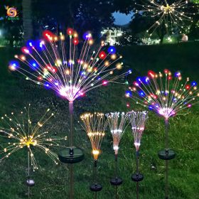 Firework Lights Christmas Outdoor Led Holiday Sky Starry Lights (Option: Blue-150cm-8Modes)