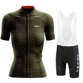 Summer Short-Sleeved Suspenders Cycling Jersey Suit Mountain Biking Road Team (Option: 5 Style-3XL)