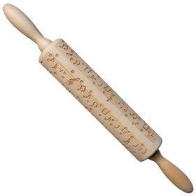 Christmas Milu Printing Rolling Pin (Option: JM01027-Rolling Pin)