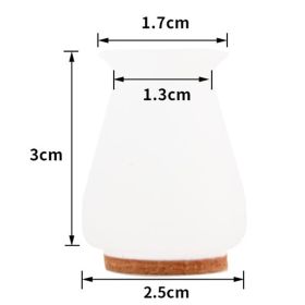 Felt Silicone Tables And Chairs Stool Leg Covers (Option: White-XS-32PCS)