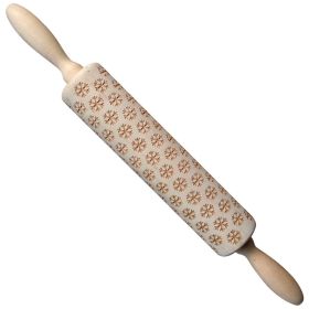 Christmas Milu Printing Rolling Pin (Option: JM01003-Rolling Pin)