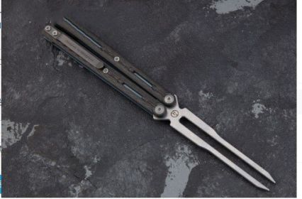 Butterfly Fancy Show Titanium Alloy Uncut Edge (Option: Style5)