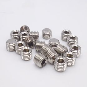 Stainless Steel Flat End Setting Hexagon Socket Headless Screws (Option: M4x5)