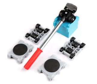 Plastic Convenient Furniture Moving System Weight Carrier With Pry Type Heavy Furniture Mobile Roller Set (Option: 12034-8 Piece Set)