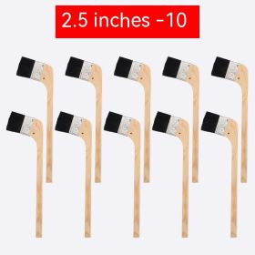 Long Handle Black Hair Wooden Handle Brush (Option: 2 · 5 Inches Ten)